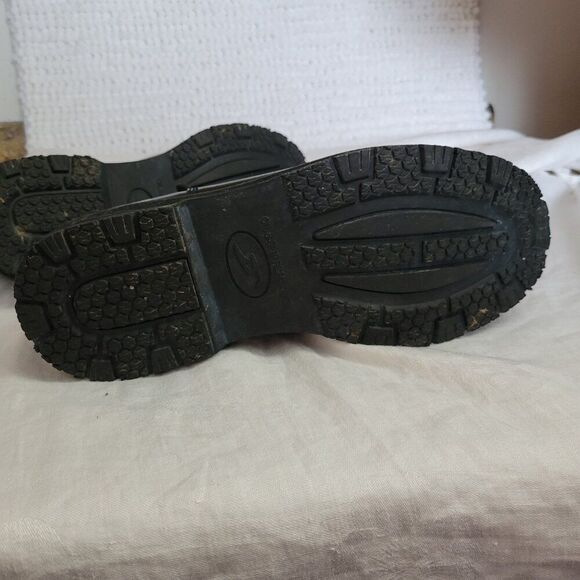 Dr. Scholl's Leather Sz 8 1/2 W Work Shoes Men's Paul Black Slip & Oil Resistant - Picture 10 of 15